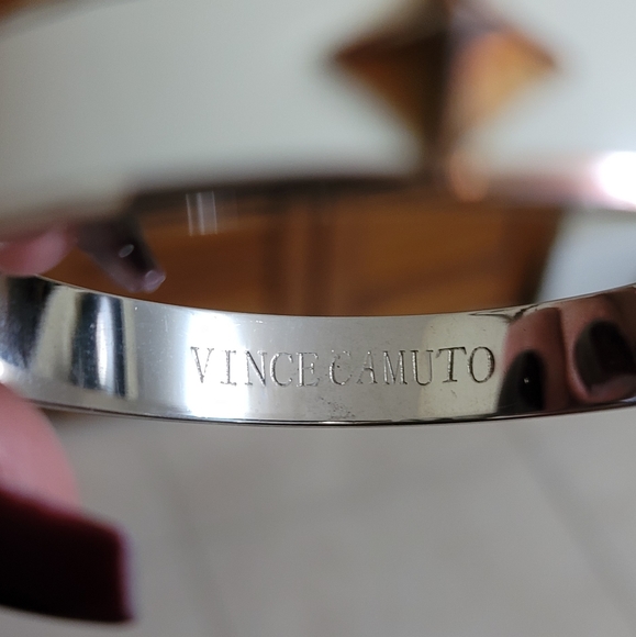 Vince Camuto Two Tone Studded Bangle - Picture 3 of 5